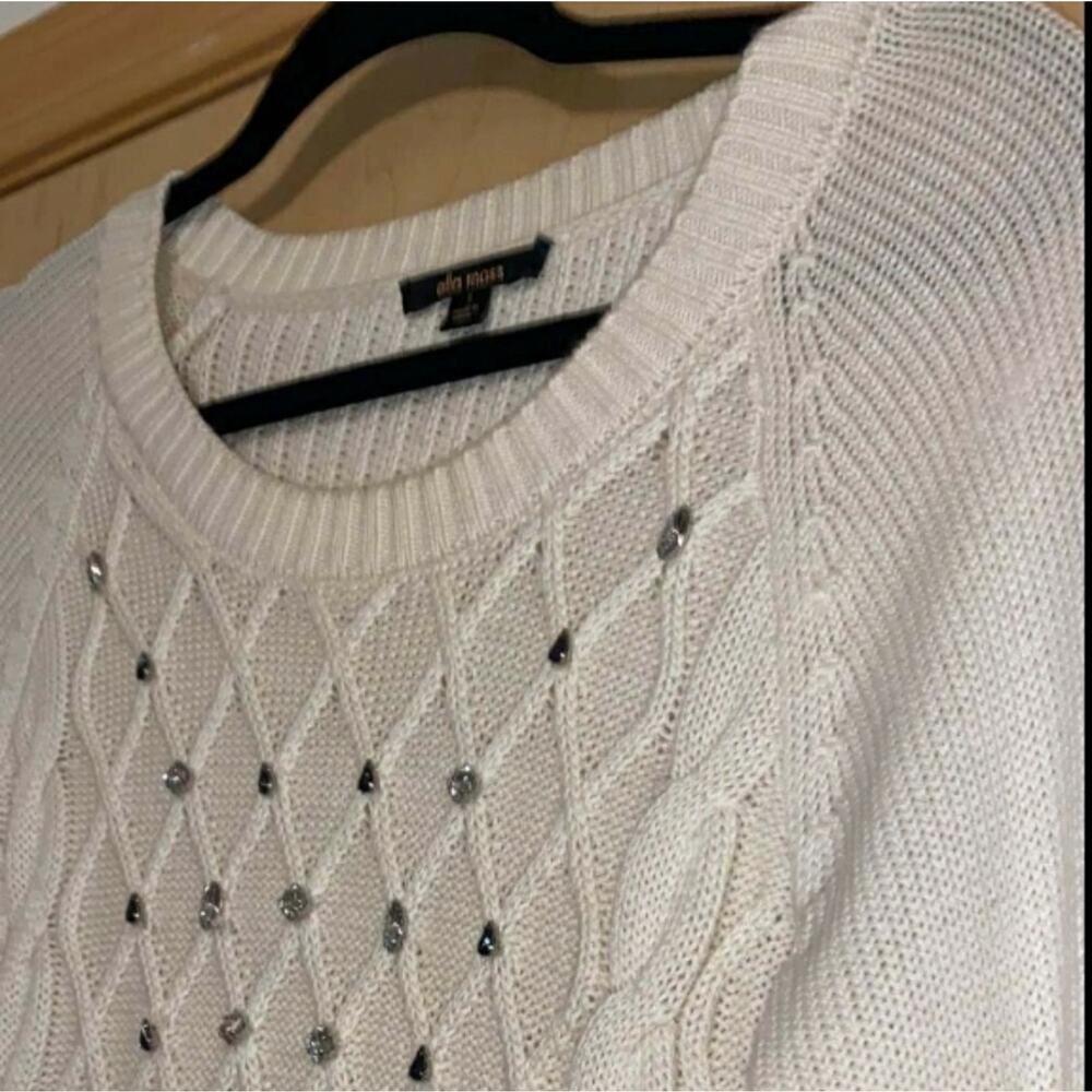 Ella Moss Ivory Jersey Sweater - Picture 6 of 12